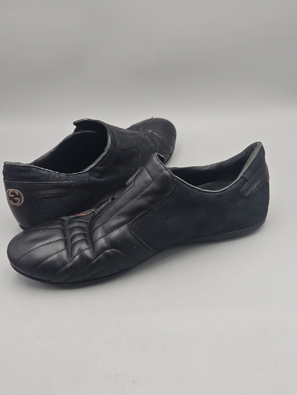 Vintage Gucci men's black leather sneakers - Picture 4 of 16